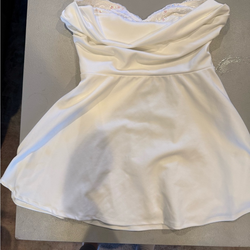 Lucy in the Sky White Mini Dress